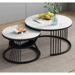 Charger l&#39;image dans la galerie, Élégance Moderne – Double Table Basse en Marbre 🖤
